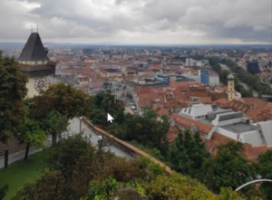 Výhľad na mesto Graz (zdroj: fotogaléria S. Lacikovej)