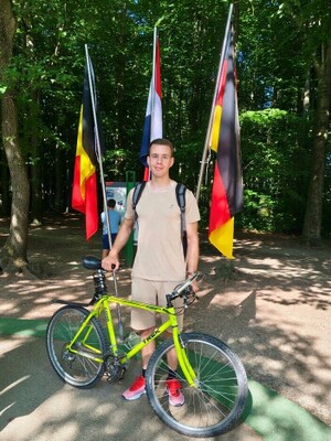 bicykel, ktorý mi požičal profesor Blažek na celý môj pobyt
